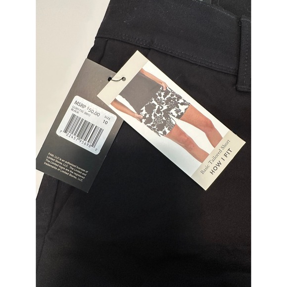 NWT The Limited Womens Black Tailored Shorts Size 10 - Picture 4 of 6